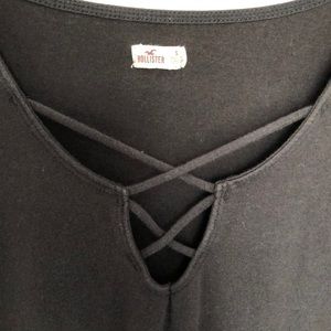 Hollister lace up mini dress